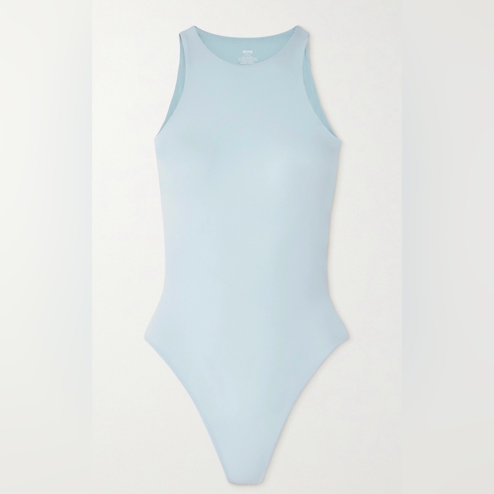 SMIMS Fits Everybody High Neck Tank Bodysuit in Opal size XS